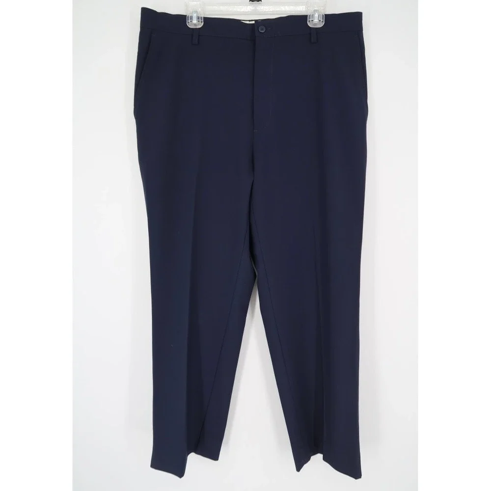 FootJoy‎ Mens 38 Navy Performance Golf Pants Stretch Flat Front Size 38x30